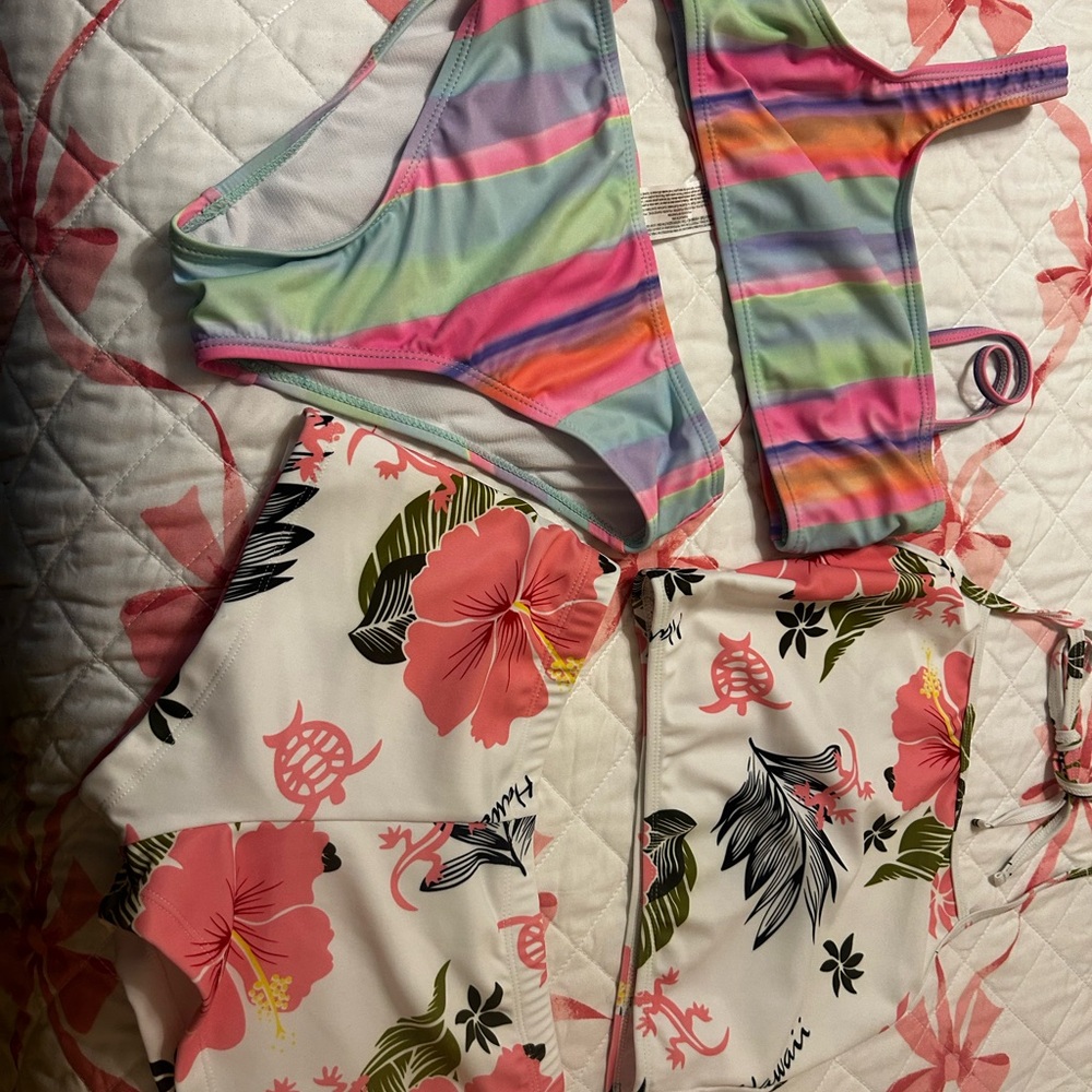 Colorful Striped Kids One Piece